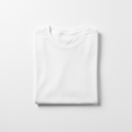 Classic White Tee flat lay on white background
