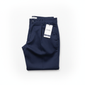Classic Navy Pants flat lay on white background