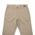 Classic Khaki Pants flat lay on white background